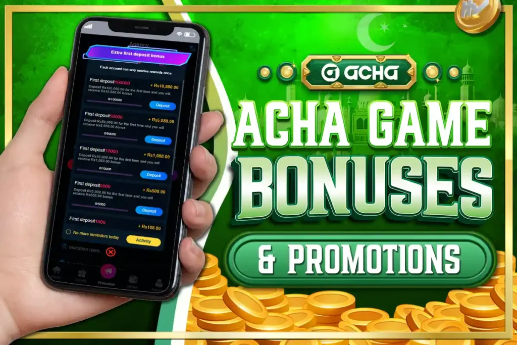 acha game review about bonuses and promotion